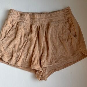 aerie Peach Terry Lounge Shorts